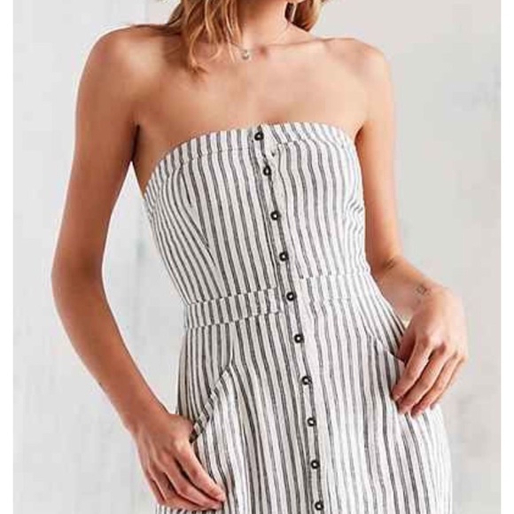 Urban Outfitters Dresses & Skirts - Urban outfitters BDG linen striped midi dress